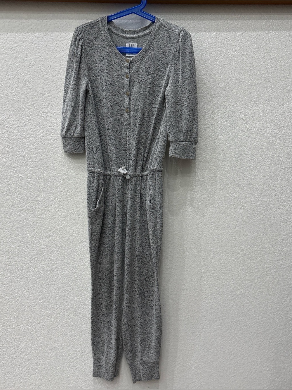 Gap Kids Softspun Jumpsuit in a heather gray